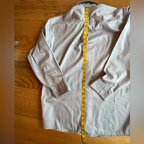 Etienne Aigner Mens Sz 16.5 32-33 Gray Button Down Long Sleeve Shirt - Picture 4 of 6